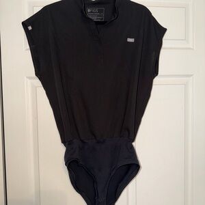 FIGS Black Women's Scrub Bodysuit Top